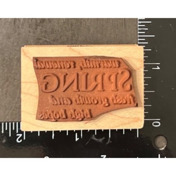 Hero Arts Wood Mounted Rubber Stamp Spring C3037 - Picture 2 of 5